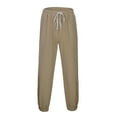 thumbnail image 3 of Pants for Men Long Pants Solid Color Breathable Bunch Of Foot Linen Loose Pants Casual Comfort Outdoor Daily Wear, 3 of 8