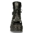 thumbnail image 4 of New Rock Boots BIOS107-V1 Black VEGAN Leather Unisex Platform Sandal Biker Goth  37, 4 of 6