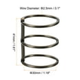 thumbnail image 2 of Uxcell Anillos de carpeta metálicos desmontables de 1.18" de diámetro, 3 círculos, color gris oscuro, paquete de 4, 2 of 6