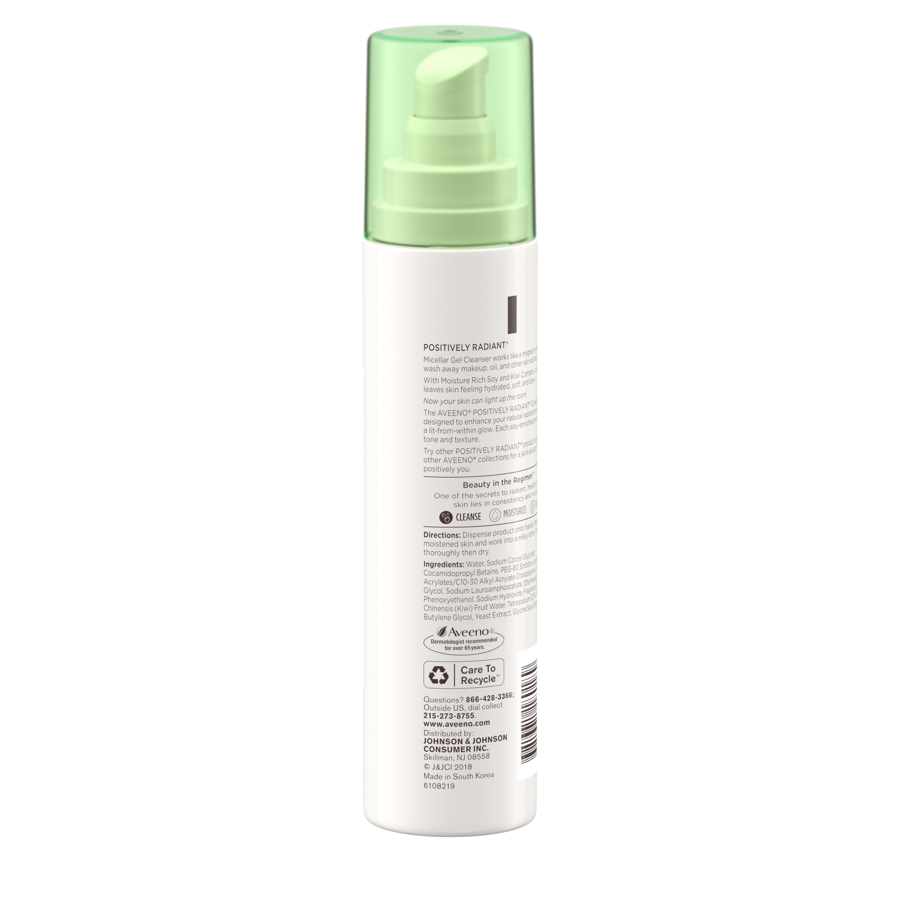 aveeno positively radiant gel cleanser