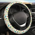 thumbnail image 4 of Kdxio Summer Animal Print Elastic Stretch Steering Wheel Cover,Auto Steering Wheel Cover,15 Inch Anti-Slip,Warm in Winter and Cool in Summer,Fit Suvs,Vans Cars,Trucks, 4 of 7
