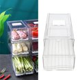 thumbnail image 4 of Fridge Containers  Transparent Pantry Storage Bin Stackable Classification Storage Drawer Type Organizing Bins Pantry Containers Fridge Containers, 4 of 8