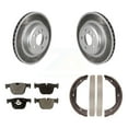 thumbnail image 1 of Transit Auto Rear Disc Coated Rotors Ceramic Pads and Parking Brake Shoes Kit for Car BMW 340i GT xDrive KGT-103700, 1 of 2
