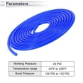 thumbnail image 4 of Ofertas Únicas 1 Pcs Manguera de Vacío de Silicona de Alta Temperatura 20Ft 3/16" 5mm ID 3mm Grosor Línea de Vacío Automotriz 130PSI Presión Máxima Azul, 4 of 6