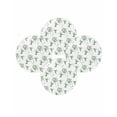 thumbnail image 7 of 15 Inch Round Placemats Set of 4, Summer Botanical Non Slip Heat Insulation PP Table Mats, Green Spring Floral Birds Watercolor Washable Place Mats for Kitchen Dining Party Table Decor, 7 of 7