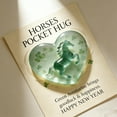 thumbnail image 3 of Meitianfacai Year of Horse St. Patrick's Clover Pocket Card, Portable Healing Message Card for Wallet or Purse, Thoughtful Gift for Friends and Family with Positive Wishes, 3 of 8
