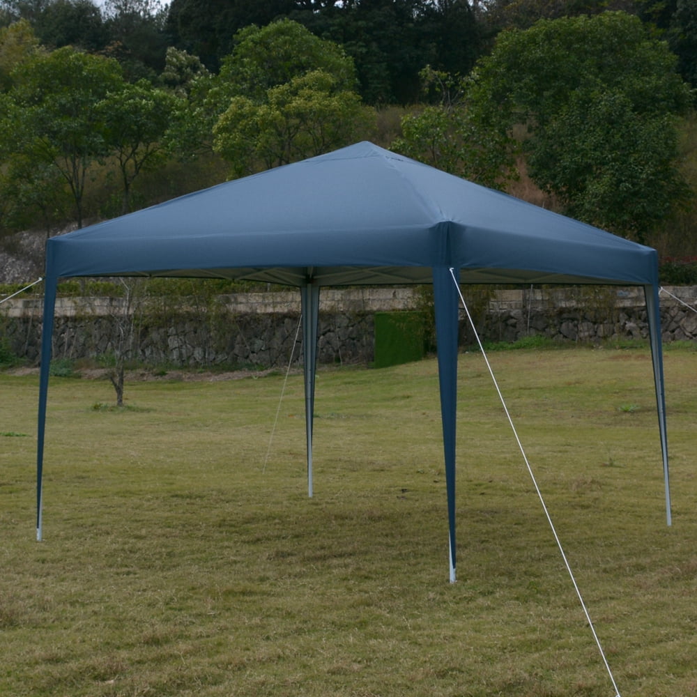 Kadyn Portable Folding Instant Canopy Tent, Wedding Sun Shelter for Wedding, 10' x 10' Practical Waterproof Right-angle Folding Tent and No Surrounding Cloth, Blue Kadyn Portable Folding Instant Canopy Tent, Wedding Sun Shelter for Wedding, 10' x 10' Practical Waterproof Right-angle Folding Tent and No Surrounding Cloth, Blue