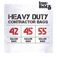 thumbnail image 5 of Bolsas de basura Iron-Hold Contractor, 55 galones, 15 bolsas de 3 ml, negras, 5 of 5