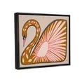 thumbnail image 4 of Stupell Industries Boho Patterned Swan Animals & Insects Painting Black Floater Framed Canvas Art Print Wall Art, 21 x 17, 4 of 10