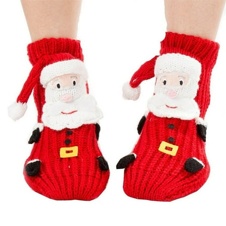 

Liacowi Funny Novelty Animal Christmas Socks Animal Whimsical Floor Sock Winter Thick 3D Novel Knit Socks