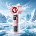 thumbnail image 6 of Portable Handheld Fan High-Speed Digital Display Handheld Fan USB Rechargeable Powerful Wind Small Fan Portable Desktop Fan for Indoor/Outdoor Use, 6 of 6