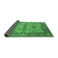 thumbnail image 2 of Ahgly Company Indoor Square Oriental Emerald Green Industrial Area Rugs, 4' Square, 2 of 4