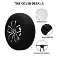 thumbnail image 2 of Fotbe Colorful Plant Wolf Funda de Llanta de Repuesto con Estampado, Engrosada, Ajuste Universal para Jeep, Remolque, RV, SUV, Camión-17 inch, 2 of 6