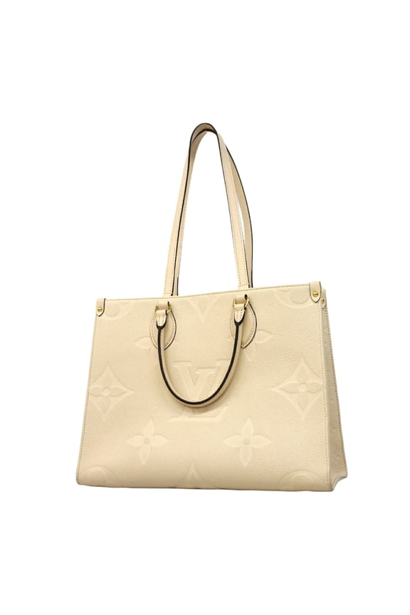 Pre-Owned Louis Vuitton Monogram Empreinte OnTheGo MM Tote Bag M46531 Cream 2-way bag for women