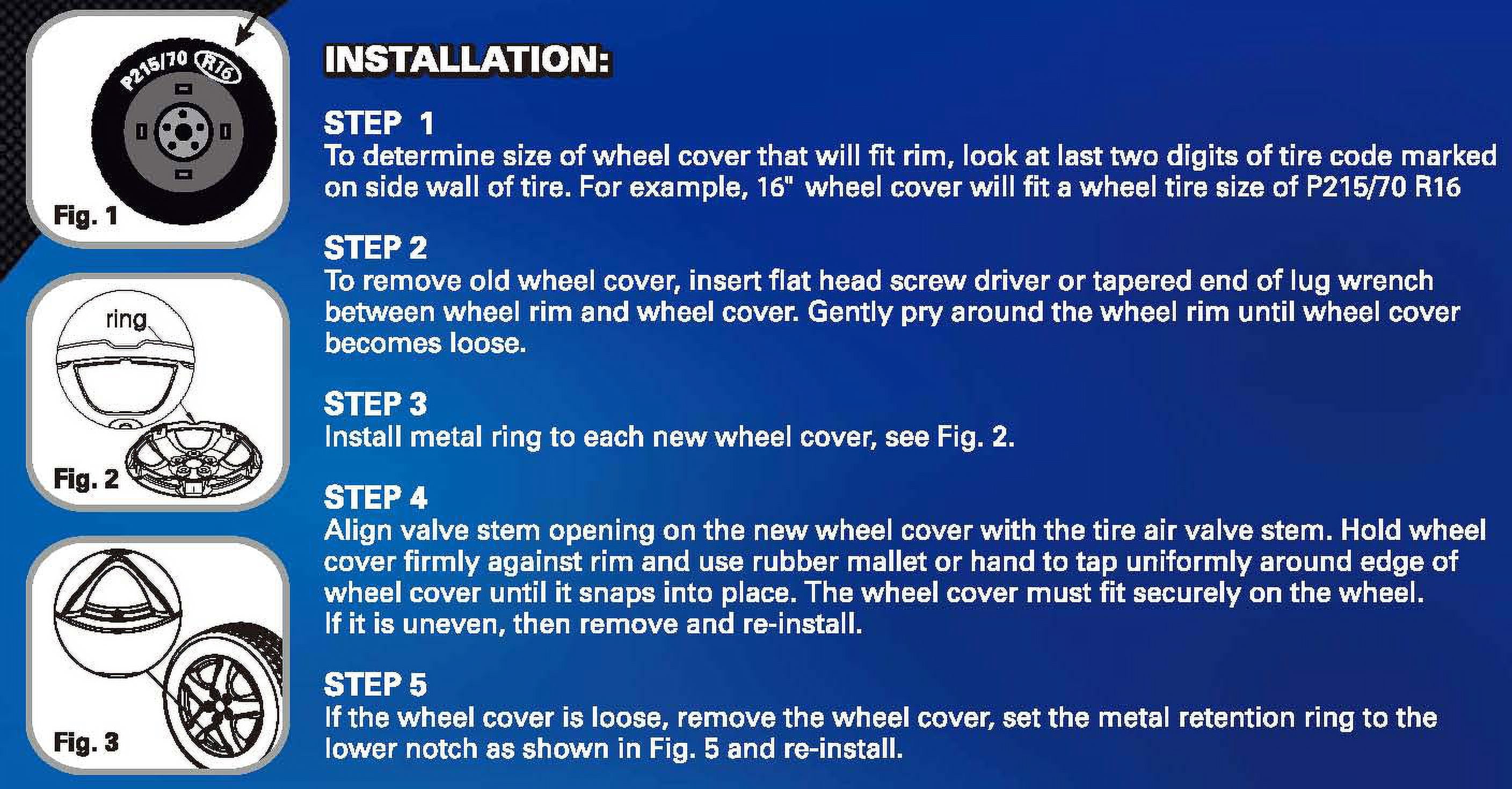 Autosmart Silver Alloy W/ Lacquer Finish Wheel Cover, Chrysler Replica, 16", Set of 4