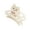 White, variant on Women Hair Claw Cat Shape Shiny Rhinestones Inlaid Hair Clip Anti-slip Teeth Back Head Shark Hair Clamp