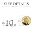 thumbnail image 2 of TANGPOET Hypoallergenic Dangle Earrings for Men Hoop Earrings for Men, 2 of 6