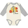 thumbnail image 3 of Inktastic Retro Hula Girl Girls Long Sleeve Baby Bodysuit, 3 of 5