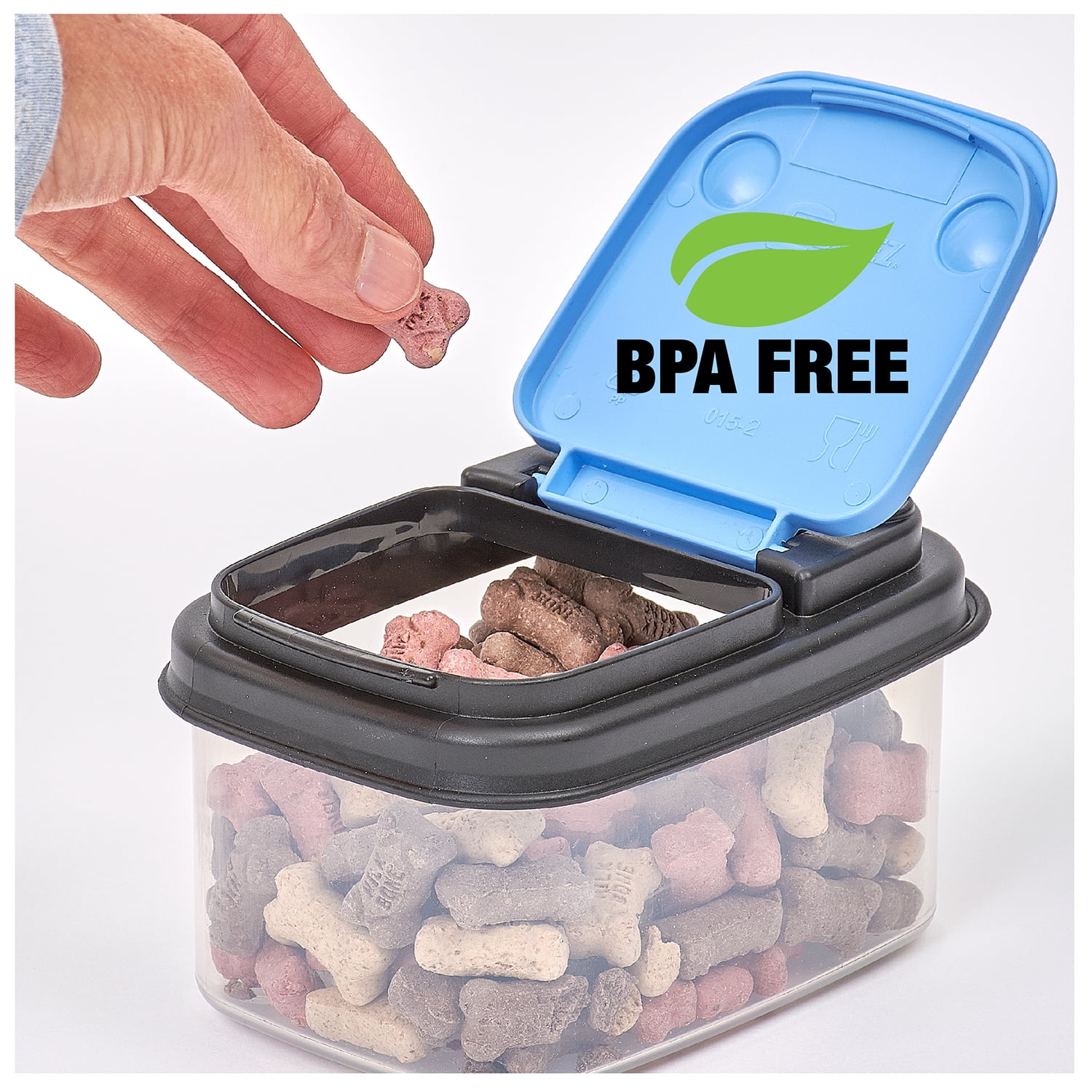 Buddeez Trip and Treat Flip-Lid Totes Storage for Dogs, Cats and All Pets