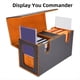 thumbnail image 4 of Caja de Almacenamiento de Tarjetas para Más de 200 Tarjetas, Estuche para Mazos de Cartas , Organizador de Tarjetas con 4 Divisores Naranja, 4 of 7