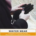 thumbnail image 7 of waterproof gloves Three Open Gloves Winter Women's Velvet Thermal Gloves Cycling And Screen Gloves 2PCS, 7 of 7