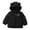 Black, variant on REDARER Kids Hooded Puffer Jacket, Winter Thick Warm Coat for Children, Padded Outerwear for Cold Weather,Size:12-18 Months