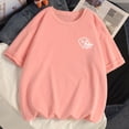thumbnail image 1 of Camiseta 2023 de algodón para mujer, ropa Harajuku Kawaii con bolsillo y estampado de gato, holgada, informal, de manga corta, Y2k, 100%, 1 of 4