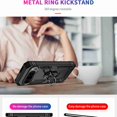 thumbnail image 5 of Dteck Case for Google Pixel 9 Pro XL, with Finger Ring Holder Kickstand, Military Grade Stand Cover Phone Cases Compatible for Google Pixel 9 Pro XL, Black, 5 of 7