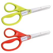 Stanley Guppy 5-inch Blunt Tip Kids Classroom Scissors, Assorted Colors, 2 Pack