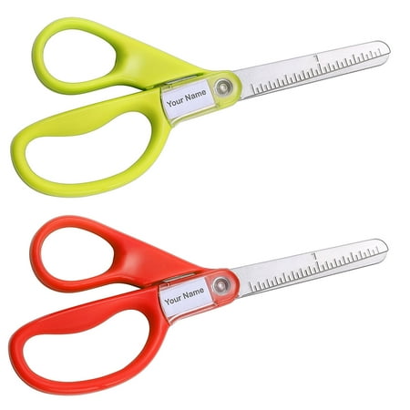 Stanley Guppy 5-inch Blunt Tip Kids Classroom Scissors, Assorted Colors, 2 Pack