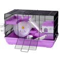 thumbnail image 1 of Château de cage pour Hamster Élevage Ours Doré à Double Couche avec Roues Pivotantes, 1 of 6