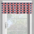 thumbnail image 2 of Ambesonne Americana Window Valance, Half Triangles, 54" X 18", Red Dark Blue and White, 2 of 5