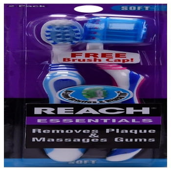 Reach Crystal Reach Essentials Toothbrush 2ct