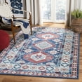 thumbnail image 2 of SAFAVIEH Kazak Winslow Geometric Area Rug, Navy/Red, 8' x 10', 2 of 11