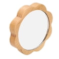 thumbnail image 4 of Wood Framed Makeup Mirror, Handheld Wooden Cosmetic Mirror Fashionable  for Lady for Daily Life, 4 of 7