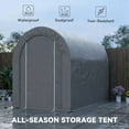 thumbnail image 4 of Outsunny 5' x 8' Outdoor Storage Shed, Galvanised Steel Portable Bike Shed, 4 of 10
