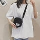 thumbnail image 3 of Bolso de mujer FLhrweasw moda lona Patchwork bandolera Casual Mini negro, 3 of 5