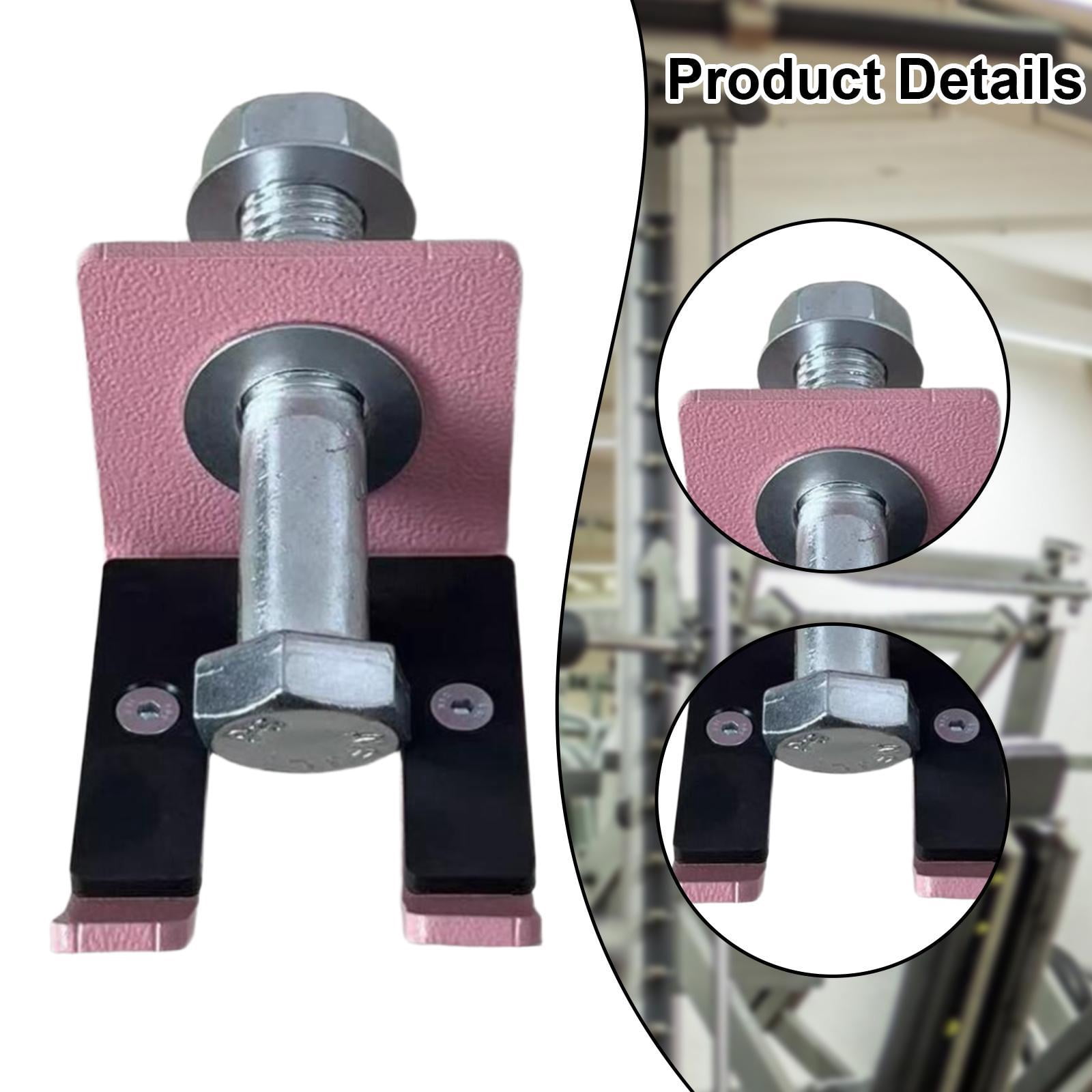 QccHieUs Barbell Holder Rack Attachment for Curl Bar Heavy Duty Home Gym Accessory Weight Pink
