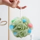 thumbnail image 5 of Decoración del hogar, decoración de habitaciones, decoración de paredes, toalla de baño de espuma exfoliante, versión coreana del baño, baño de color liso, flor de baño, bola de ducha de polietileno., 5 of 6