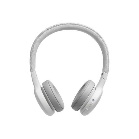 JBL Live 400BT On-Ear Wireless Headphones with Voice Assistant (White)