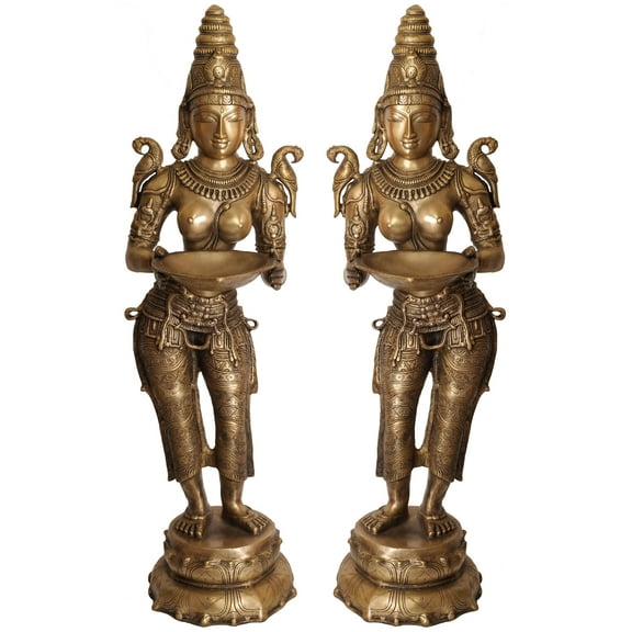 Large Size Deeplakshmi Pair