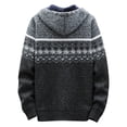 thumbnail image 3 of DPTALR Cardigan à Capuche Tricoté à Manches Longues pour Hommes avec Fermeture Éclair, 3 of 3