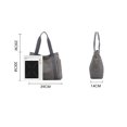 thumbnail image 4 of Bolsos de hombro para mujer Bolso de lona Bolso de mano para el trabajo Shopper Travel Black TUNC Sencillez, 4 of 5