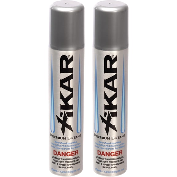 PUROFINE Premium Butane Fuel Refill (100ml) 0 Impurities - Ultra Refined, Food Grade, Culinary for Torch & Lighter Jet Flame Kitchen Refills (2 Pack/1.9oz)