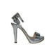 thumbnail image 2 of SANDALIAS TACONES VESTIR LEON DAMA MUJER VETRO ESPEJO PLATA 10295 LEON 10295, 2 of 3
