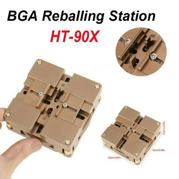 HT-90X Ajuste 80 mm 90 mm Imán BGA Reballing Station Soporte Retangle Chips DYNWAVEMX Soldadura Magnetism Lock
