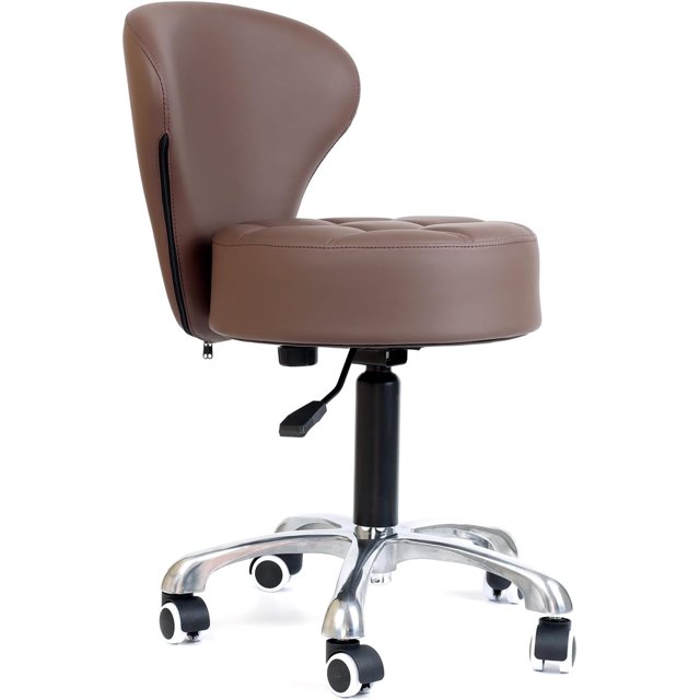 Gen'C Béauty Tabouret de Salon Hydraulique à Roulettes Brun AL03