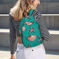 thumbnail image 7 of Balery Starfish and Shell Vintage Canvas Backpack for Men and Women - Large Capacity, Durable Travel Laptop Bag for School, Work, Hiking, and Outdoor Activities, 7 of 7