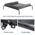 thumbnail image 4 of Cooling Elevated Dog Bed for Large Dogs, Portable Indoor & Outdoor Raised Dog Bed with Breathable Mesh, Chew Proof Pet Hammock Cots with Removable and Waterproof Bolsters, 4 of 6