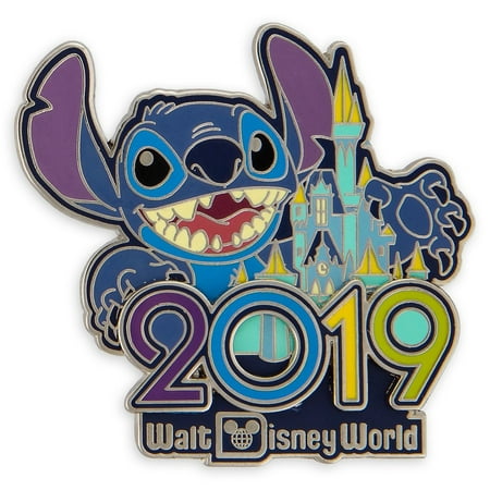Disney Parks 2019 WDW Stitch Pin New with Card